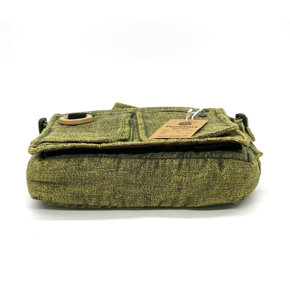 Stonewashed Cotton Messenger Bag - Picture 6 of 10